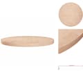 Miniatyrbillede 1 af 5: Bordplader - Living rund bordplade Ø80x4 cm ubehandlet massivt egetræ