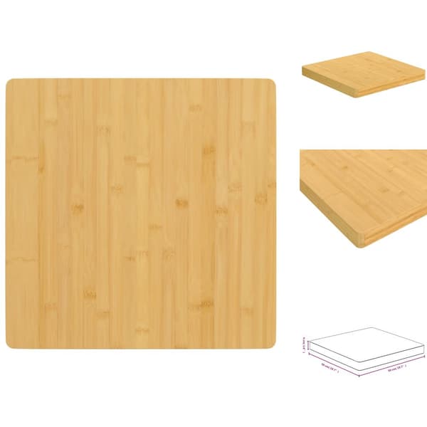 Bordplader - Living bordplade 50x50x4 cm bambus