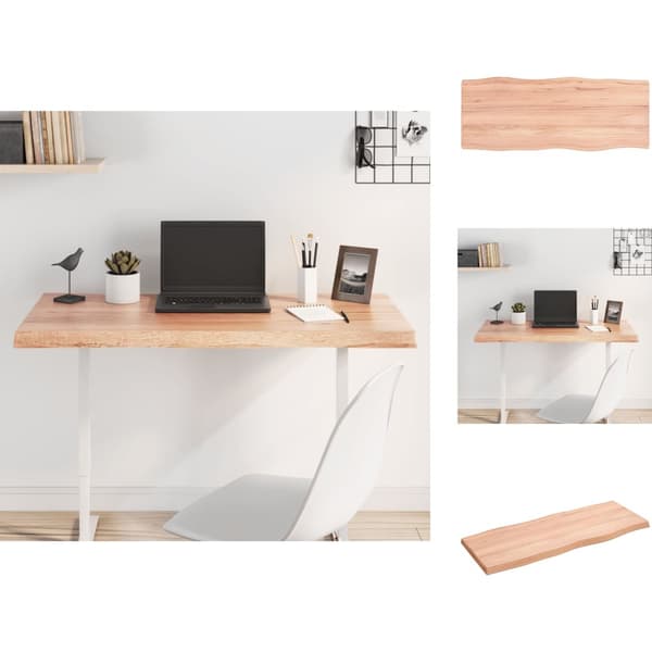Bordsskivor - Living Bordsskiva ljusbrun 100x40x(2-4)cm massivt trä levande kant