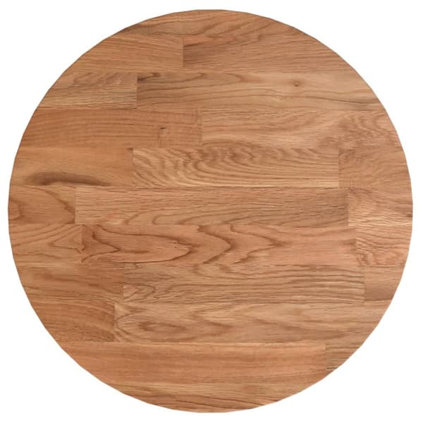 Pöytälevyt - Living Pyöreä pöytälevy vaaleanruskea Ø 30x1,5 cm käsitelty tammi