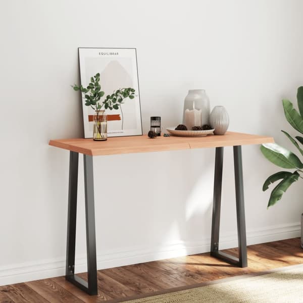 Bordplader - Living bordplade 120x60x(2-4) cm naturlig kant behandlet træ lysebrun