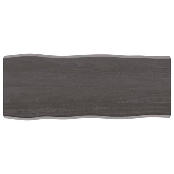 Bordsskivor - Living Bordsskiva mörkbrun 100x40x(2-4) cm massivt trä levande kant