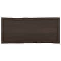 Miniatyrbild 6 av 11: Bordsskivor - Living Bordsskiva mörkbrun 100x40x(2-4) cm massivt trä levande kant
