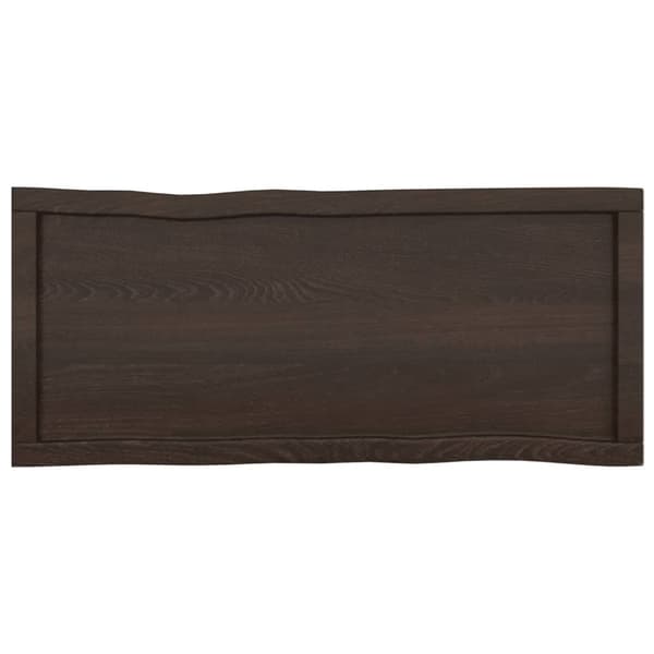 Bordsskivor - Living Bordsskiva mörkbrun 100x40x(2-4) cm massivt trä levande kant