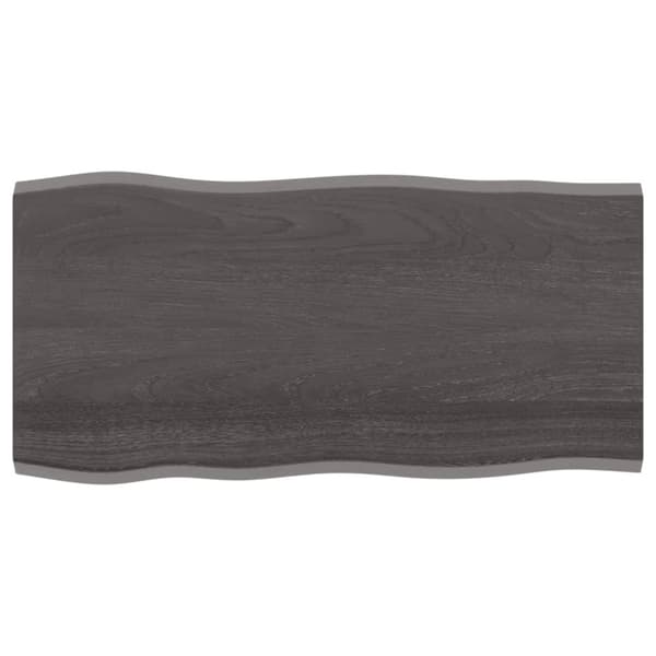 Pöytälevyt - Living Pöytälevy t.ruskea 100x50x2 cm käsitelty täystammi elävä reuna