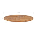 Miniatyrbild 7 av 7: Bordsskiva i massiv teak rund 2,5 cm 90 cm - Bordsskiva - Bordsskivor - Home & Living