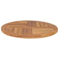 Miniatyrbillede 4 af 7: Bordplade 2,5 cm 70 cm rund massivt teaktræ - Bordplade - Bordplader - Home & Living