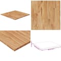 Pikkukuva 1 / 5: Pöytälevy neliö vaaleanruskea 60x60x1,5 cm käsitelty täystammi - Pöytälevy - Pöytälevyt - Home & Living