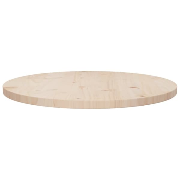 Bordplade Ø60x2,5 cm massivt fyrretræ - Bordplade - Bordplader - Home & Living