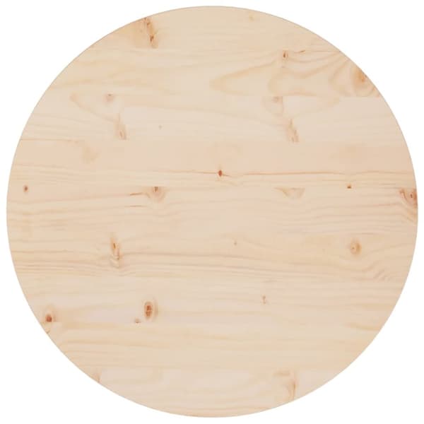 Bordplade Ø60x2,5 cm massivt fyrretræ - Bordplade - Bordplader - Home & Living