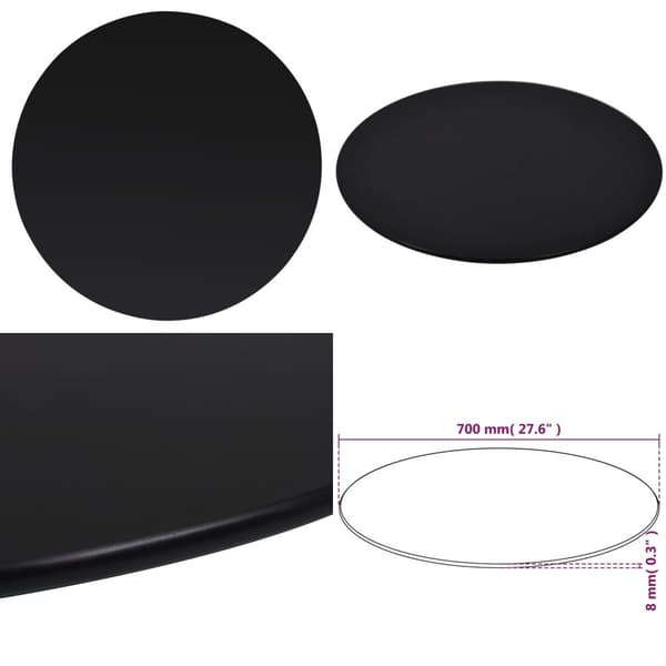 Bordsskiva i härdat glas 700 mm rund - Bordsskiva - Bordsskivor - Home & Living