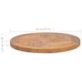 Miniatyrbild 7 av 7: Bordsskiva i massiv teak rund 2,5 cm 40 cm - Bordsskiva - Bordssk Ivor - Home & Living