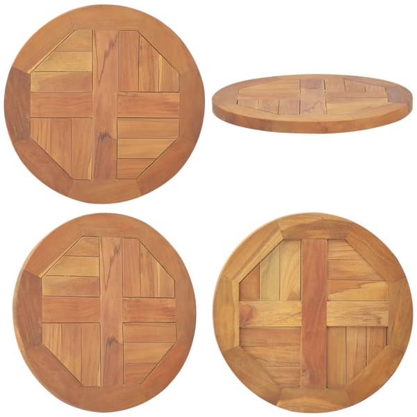 Bordsskiva i massiv teak rund 2,5 cm 40 cm - Bordsskiva - Bordssk Ivor - Home & Living