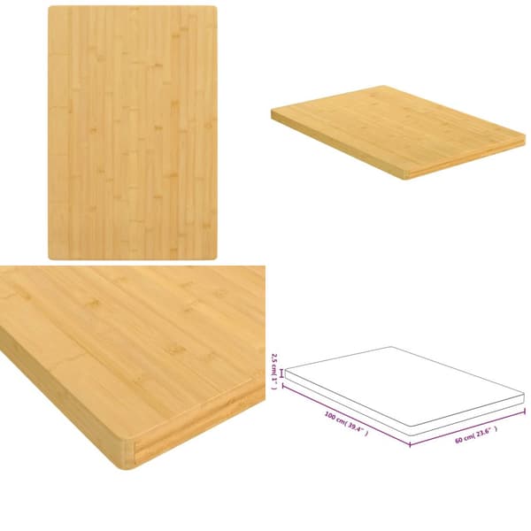 Bordplade 60x100x2,5 cm bambus - Bordplade - Bordplader - Home & Living