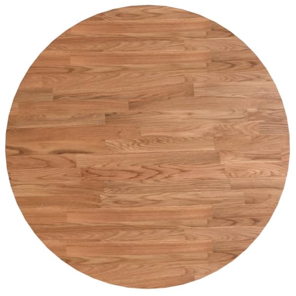Pyöreä pöytälevy vaaleanruskea Ø 60x1,5 cm käsitelty tammi - Pöytälevy - Pöytälevyt - Home & Living