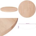 Pikkukuva 1 / 5: Pyöreä pöytälevy Ø50x2,5 cm käsittelemätön täysi tammi - Pöytälevy - Pöytälevyt - Home & Living