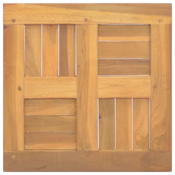 Firkantet bordplade 40x40x2,5 cm massivt teaktræ - Bordplade - Bordplader - Home & Living