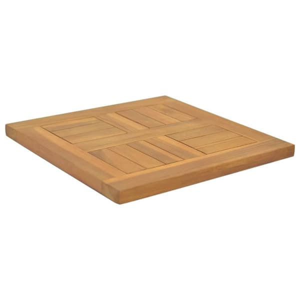 Firkantet bordplade 40x40x2,5 cm massivt teaktræ - Bordplade - Bordplader - Home & Living