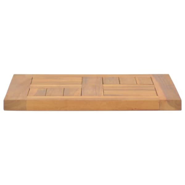 Firkantet bordplade 40x40x2,5 cm massivt teaktræ - Bordplade - Bordplader - Home & Living
