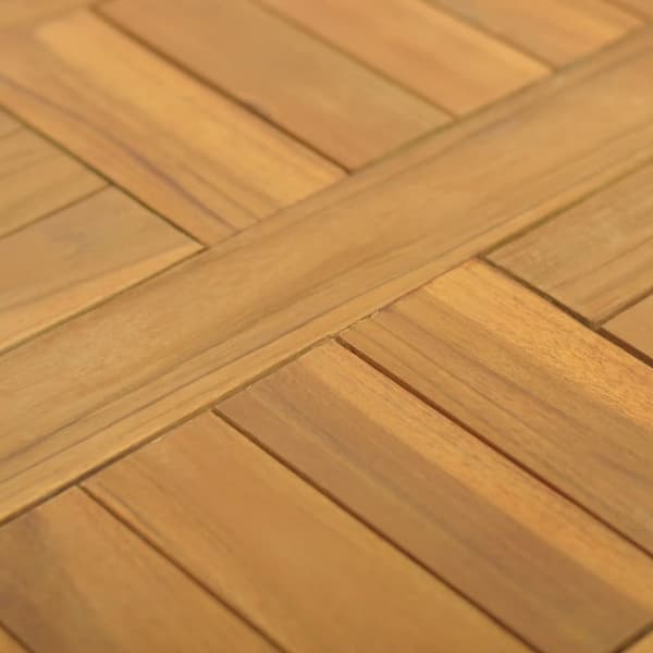 Firkantet bordplade 40x40x2,5 cm massivt teaktræ - Bordplade - Bordplader - Home & Living