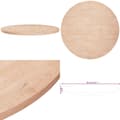 Pikkukuva 1 / 5: Pyöreä pöytälevy Ø70x2,5 cm käsittelemätön täysi tammi - Pöytälevy - Pöytälevyt - Home & Living