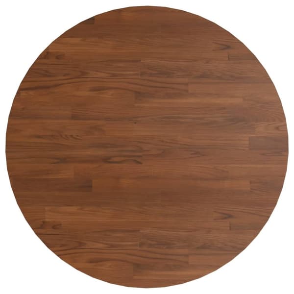 Rund bordsskiva mörkbrun Ø50x1,5 cm behandlad massiv ek - Bordsskiva - Bordsskivor - Home & Living