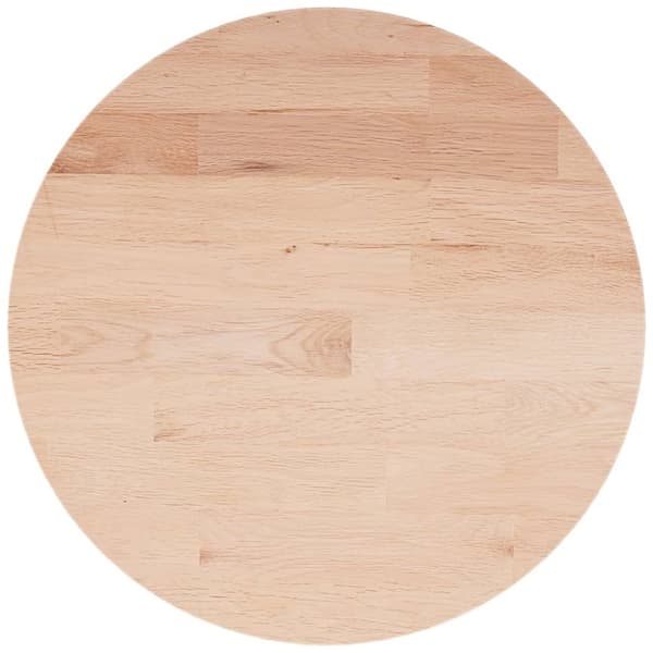 Pyöreä pöytälevy Ø50x1,5 cm käsittelemätön täysi tammi - Pöytälevy - Pöytälevyt - Home & Living