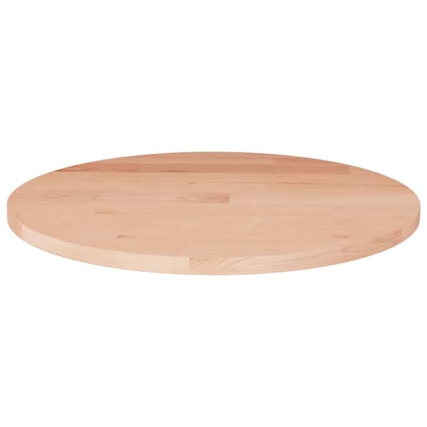 Pyöreä pöytälevy Ø50x1,5 cm käsittelemätön täysi tammi - Pöytälevy - Pöytälevyt - Home & Living