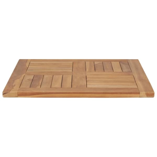 Bordplade 60x60x2,5 cm massivt teaktræ - Bordplade - Bordplader - Home & Living