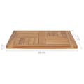 Miniatyrbillede 7 af 7: Bordplade 60x60x2,5 cm massivt teaktræ - Bordplade - Bordplader - Home & Living