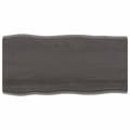 Pikkukuva 3 / 11: Pöytälevy ruskea 100x50x(2-4)cm käsitelty täystammi elävä reuna - Pöytälevy - Pöytälevyt - Home & Living