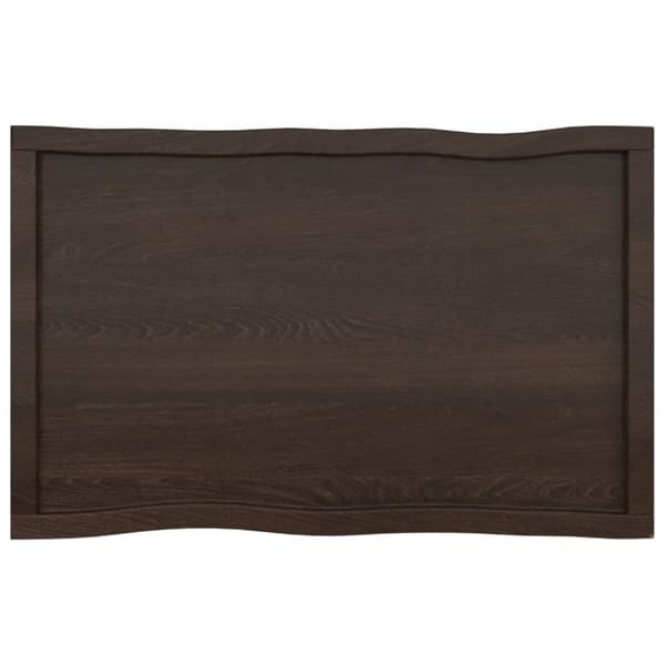 Pöytälevy ruskea 100x60x(2-4)cm käsitelty täystammi elävä reuna - Pöytälevy - Pöytälevyt - Home & Living