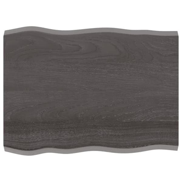 Pöytälevy ruskea 80x60x(2-4)cm käsitelty täystammi elävä reuna - Pöytälevy - Pöytälevyt - Home & Living