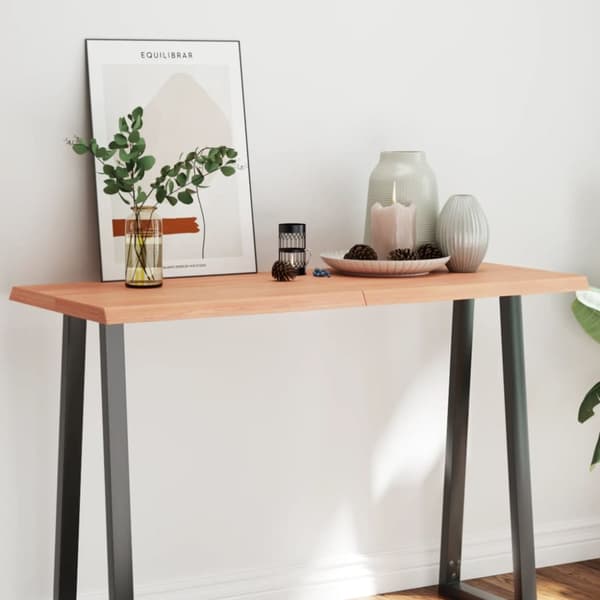 Pöytälevy ruskea 120x50x(2-4)cm käsitelty täystammi elävä reuna - Pöytälevy - Pöytälevyt - Home & Living