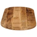 Miniatyrbillede 4 af 8: bordplade 140x50x2,5 cm oval massivt ru mangotræ