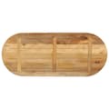 Miniatyrbillede 5 af 8: bordplade 140x50x2,5 cm oval massivt ru mangotræ