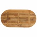 Miniatyrbillede 5 af 8: bordplade 140x50x2,5 cm oval massivt mangotræ