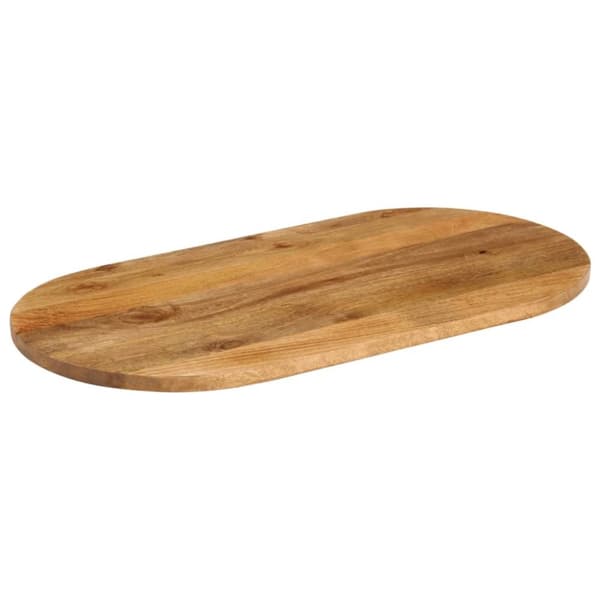 Bordsskiva 80x40x2,5 cm oval massivt mangoträ