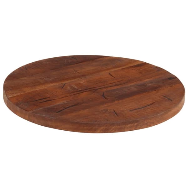 bordplade Ø60x3,8 cm rund massivt genbrugstræ
