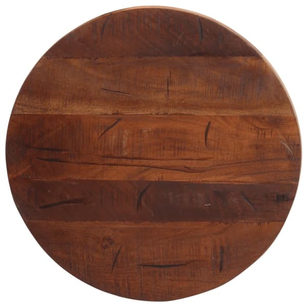 bordplade Ø60x3,8 cm rund massivt genbrugstræ