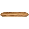Miniatyrbillede 3 af 8: bordplade 100x40x3,8 cm oval massivt ru mangotræ