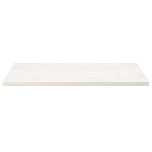 Bordsskiva vit 100x50x2,5 cm massiv furu rektangulär