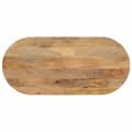 Miniatyrbillede 1 af 8: bordplade 140x50x2,5 cm oval massivt mangotræ