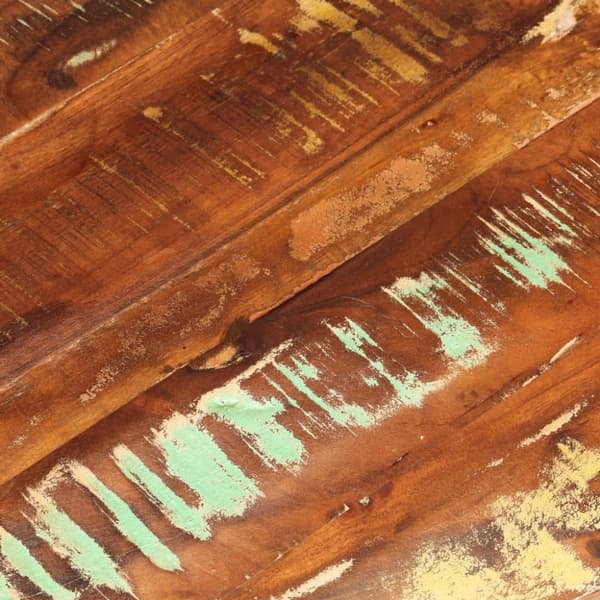 bordplade Ø70x2,5 cm rund massivt genbrugstræ