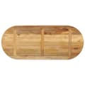 Miniatyrbillede 5 af 8: bordplade 110x40x3,8 cm oval massivt ru mangotræ