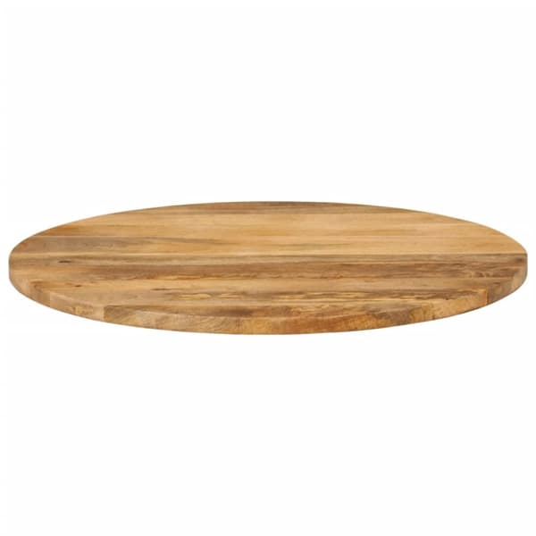 Pöytälevy Ø 90x2,5 cm pyöreä täysi mangopuu
