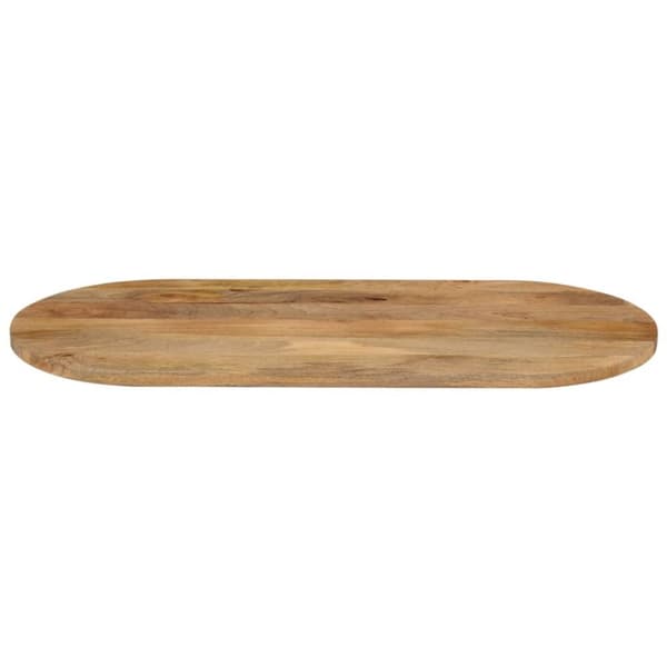 bordplade 140x50x3,8 cm oval massivt mangotræ