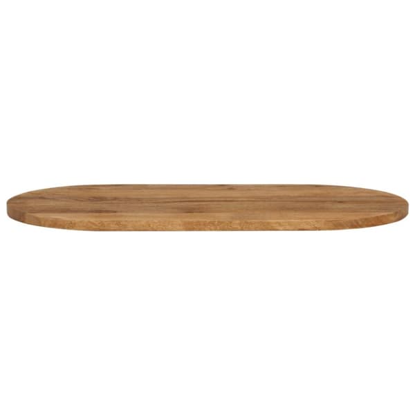 bordplade 110x40x2,5 cm oval massivt mangotræ