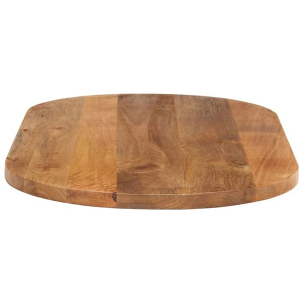bordplade 110x40x2,5 cm oval massivt mangotræ