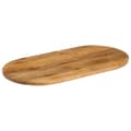 Miniatyrbillede 2 af 8: bordplade 110x40x2,5 cm oval massivt mangotræ